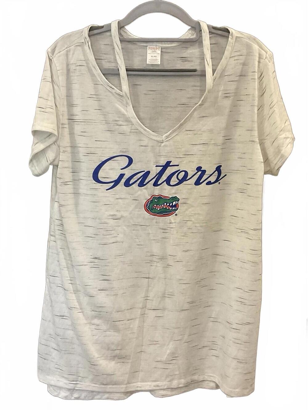 Sideline Apparel Ladies Sleepwear Short Sleeve V Neck Pj Top Gators Size XL